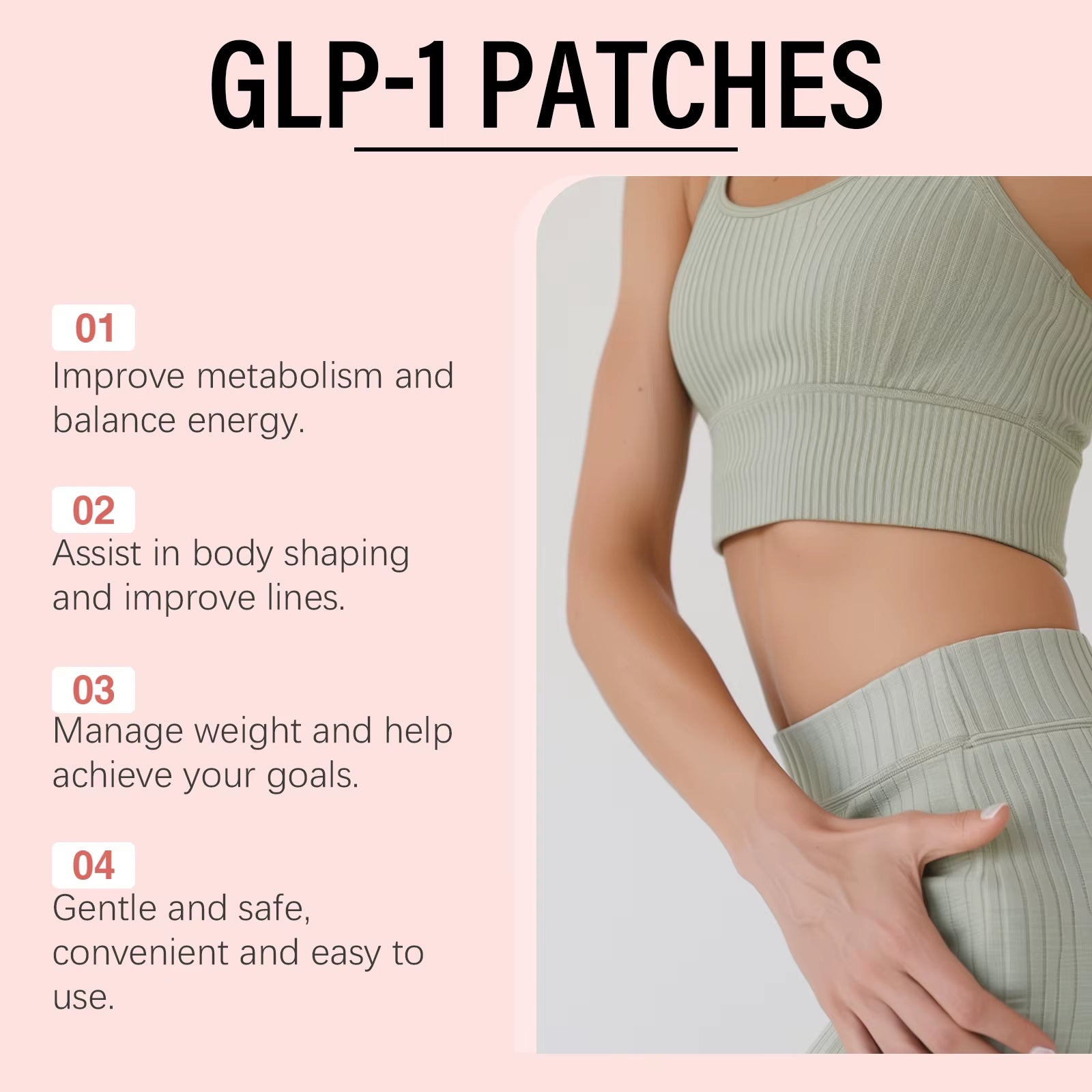 Body Care Patches Firming Abdomen Glp1 Patches Fat Burning Balance Body Patch Accelerate Metabolism Patch